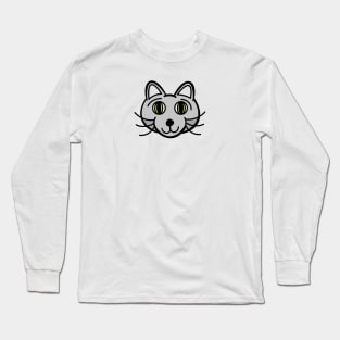 Gray cat Long Sleeve T-Shirt